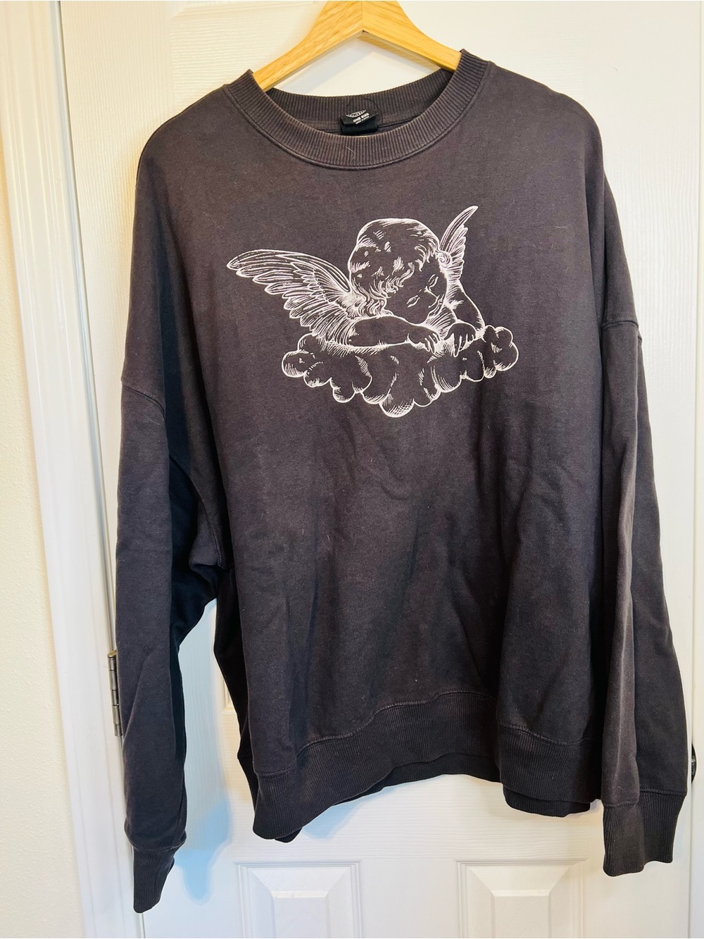PacSun Black Angel Graphic Sweatshirt